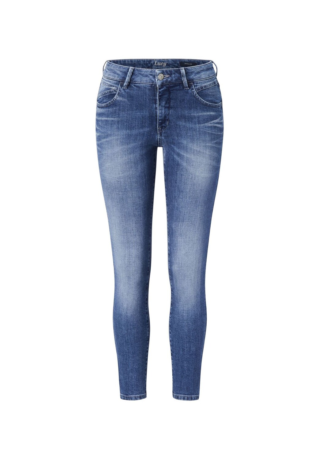 

Джинсы скинни стрейч LUCY PADDOCK'S, цвет Mid Blue Authentic Wash