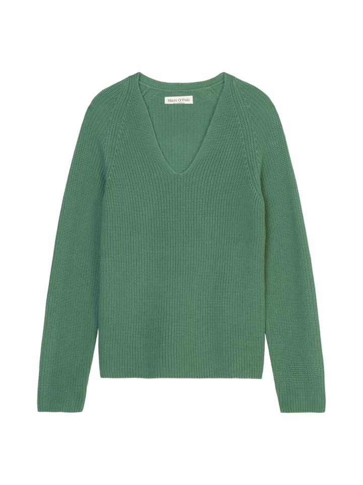 

Пуловер Marc O'Polo V-Neck-Strickpullover relaxed, цвет smooth green
