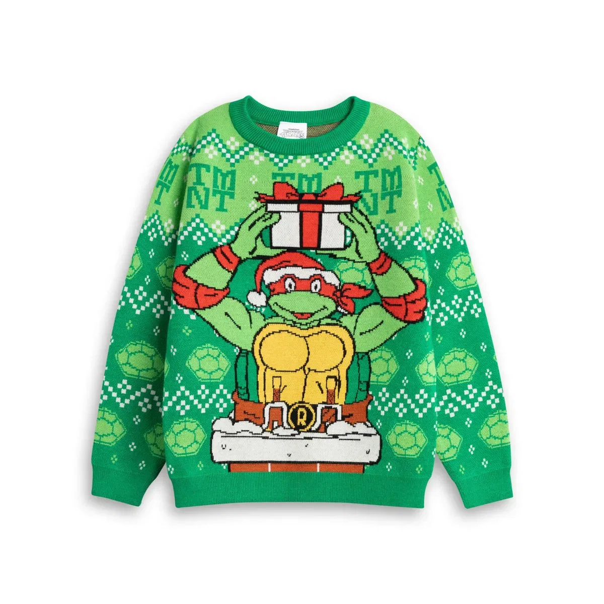 Детский рождественский джемпер Raphael Teenage Mutant Ninja Turtles, Green
