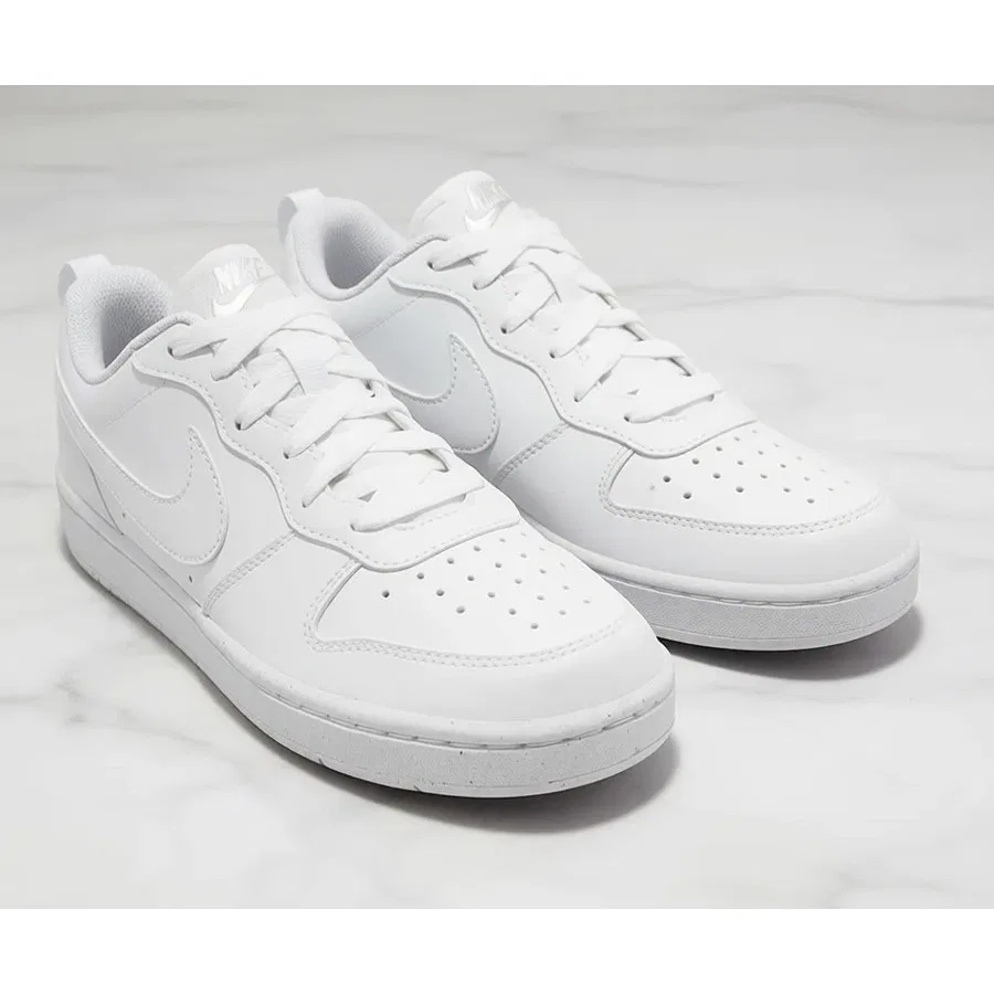 Кроссовки с плоской подошвой Nike Court Borough Low Recraft (Gs), Белый — фото 4