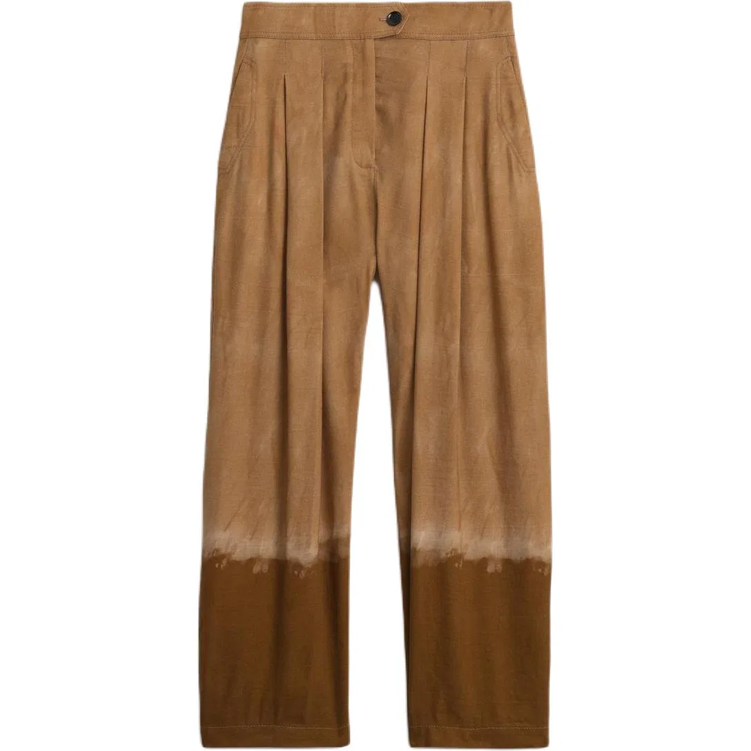 Женские брюки повседневные с принтом Sand/Zebra Print ZARA, Sand/Zebra Print