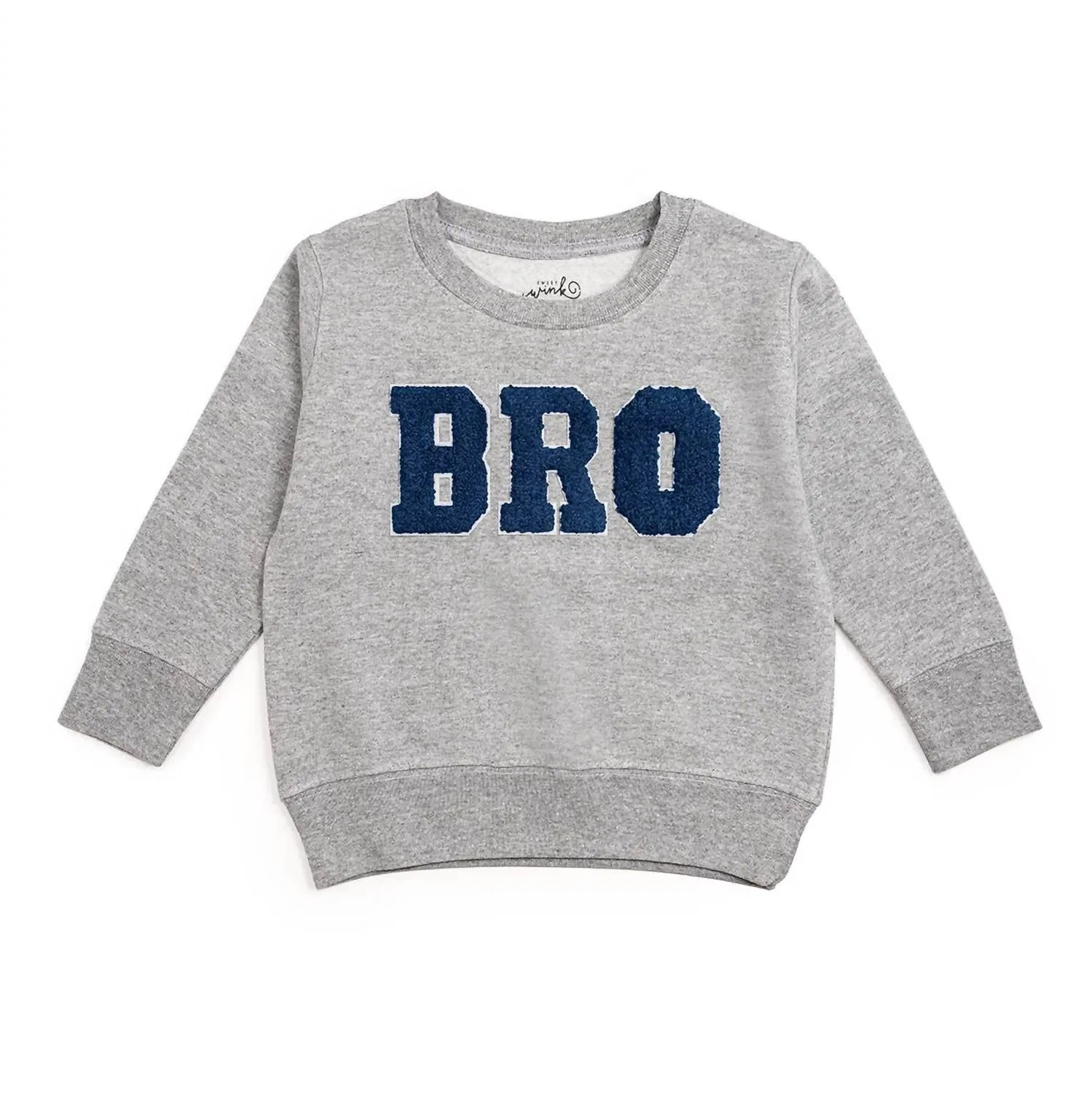 Детский свитшот для мальчиков с патчем Bro Patch SWEET wink, Gray