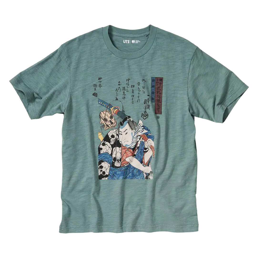 

Футболка Uniqlo UT Graphic Ukiyo-e (Kuniyoshi), зеленый