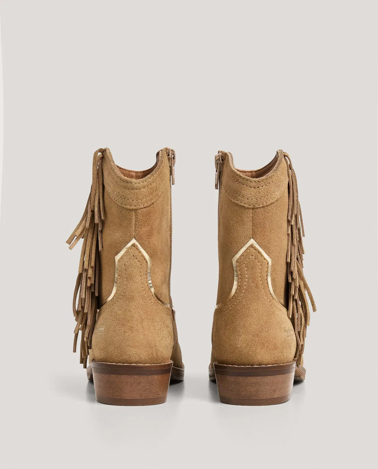 Детские ботинки из замши, Cowboy, Pepe Jeans, коричневый — фото 4