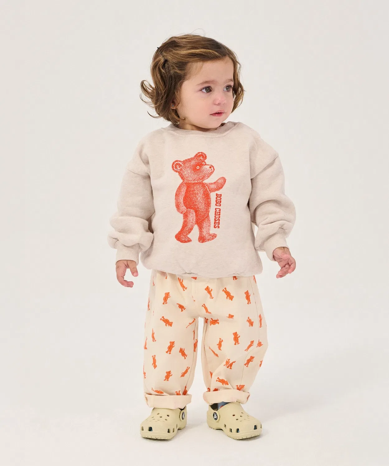 Детский свитшот с длинным рукавомBOBO CHOSES Monster Kodomo Beams, Сакс Блю — фото 2