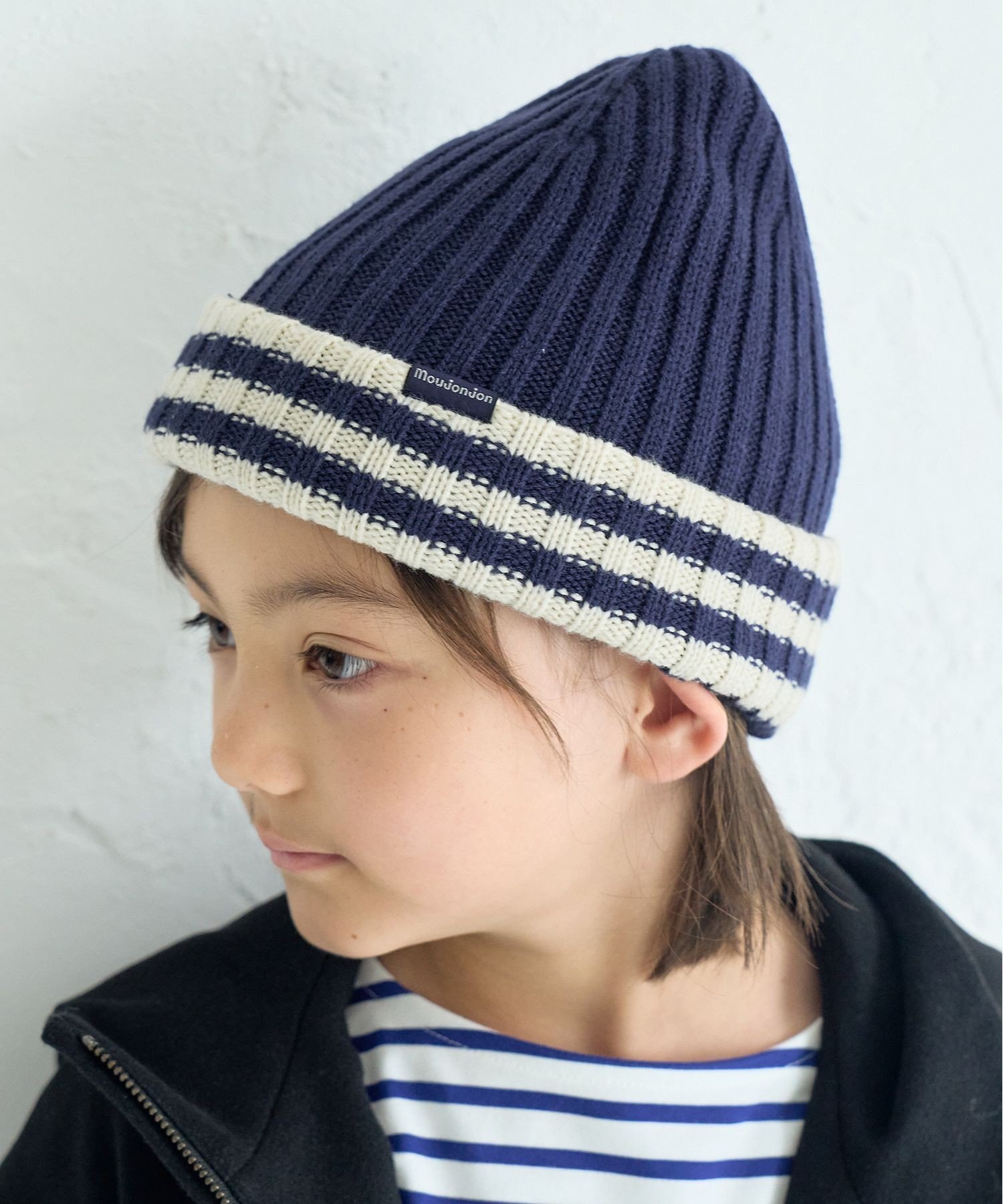 Полосатые вязаные часы ROPE' PICNIC KIDS, Navy (40)