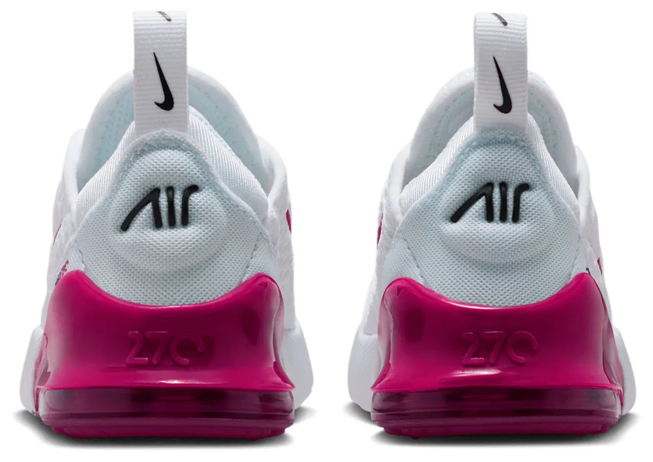 Кроссовки для мальчиков Air Max 270 Nike, цвет White/Sweet Beet/Black — фото 3