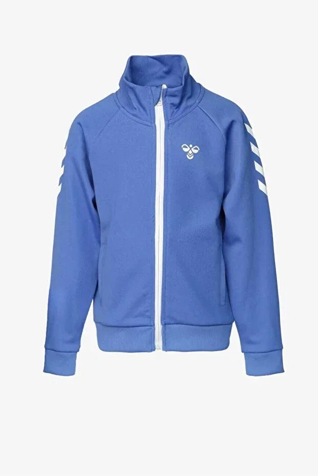 Детская куртка для девочек на молнии с принтом Jaromir zip unisex kids zipper jacket 921136 7837 Hummel, Blue