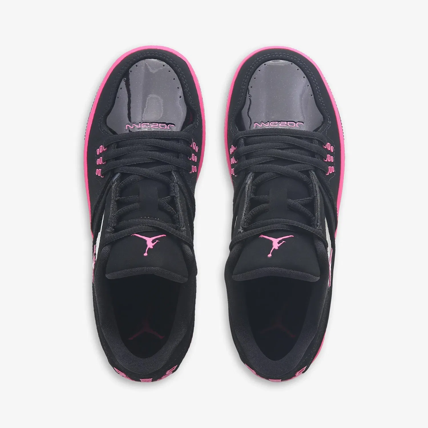 Детские низкие кроссовки 1 Flight Jordan, Black/Pink — фото 3