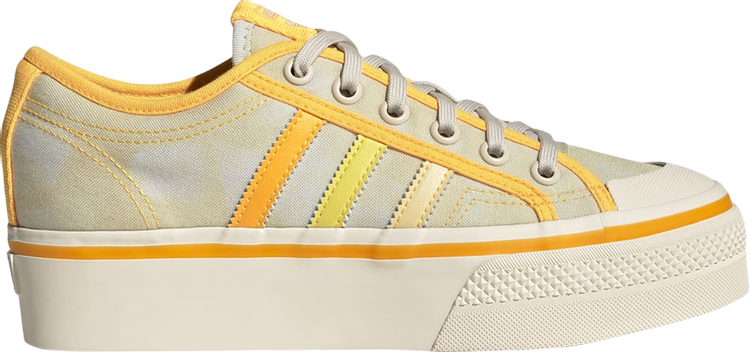 Кроссовки Adidas Wmns Nizza Platform 'Almost Yellow Orange Tint', желтый - фото