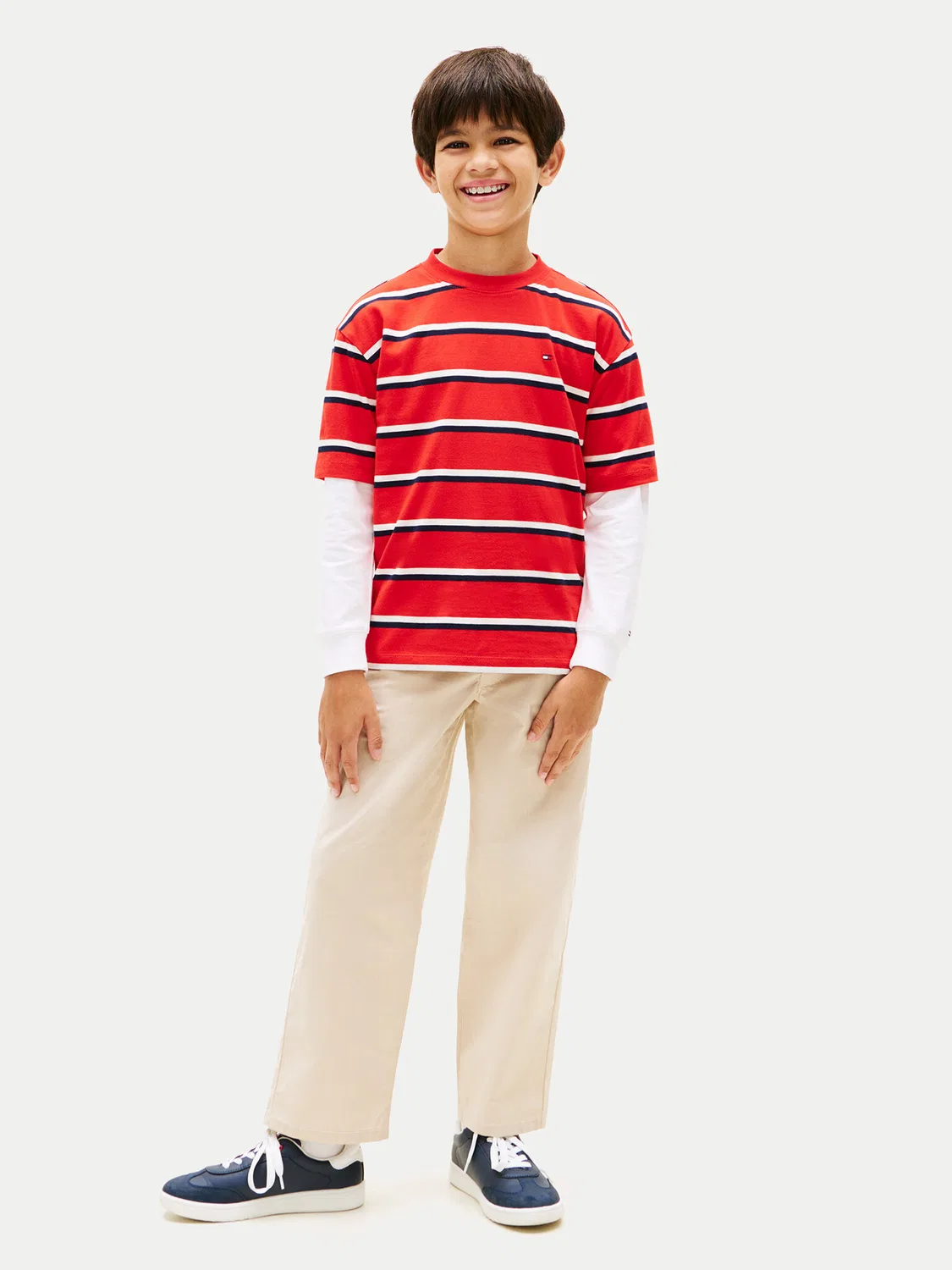 Футболка стандартного кроя для мальчика Essential Flag Tommy Hilfiger, красный — фото 2