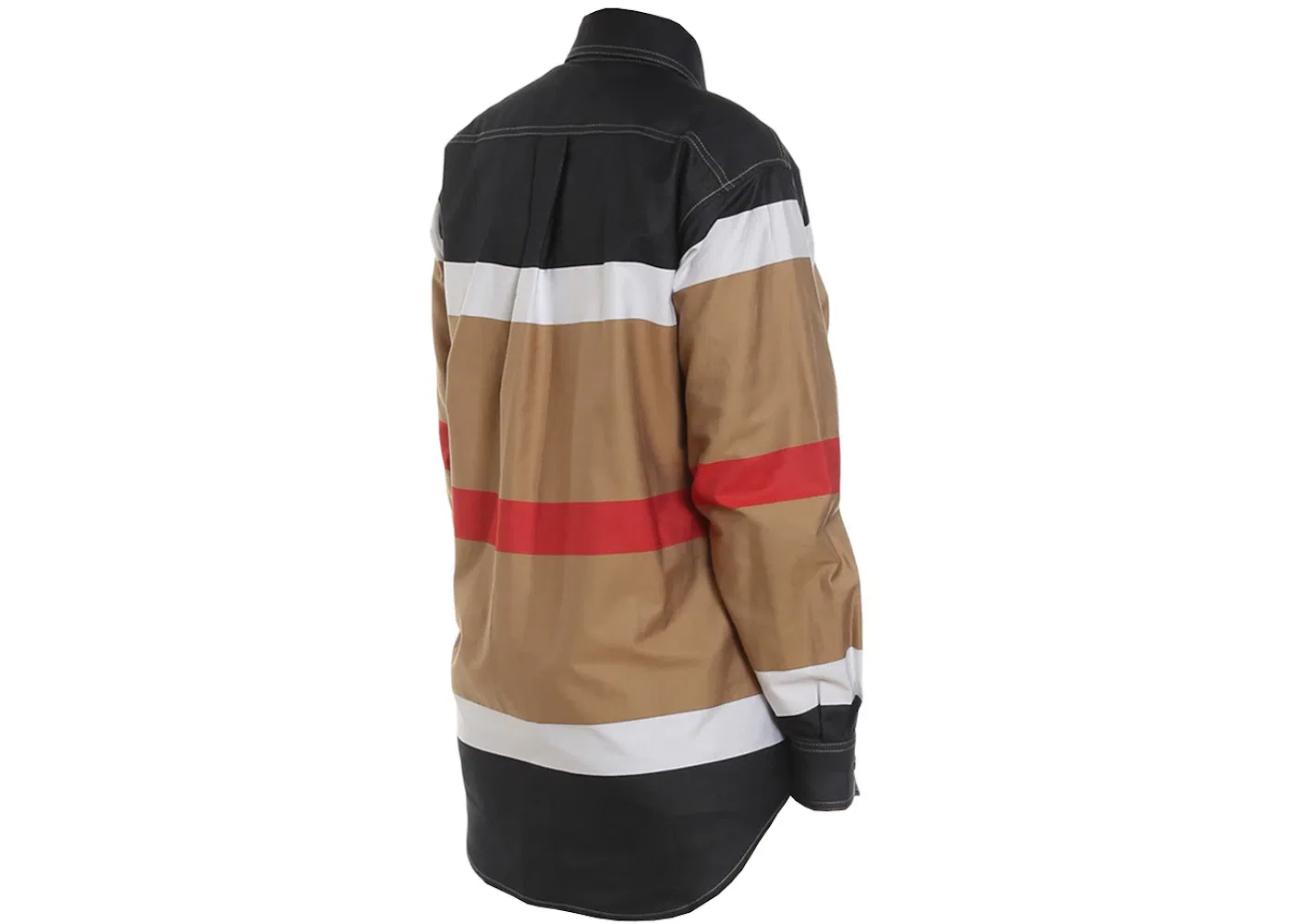 Женская рубашка с принтом Ivanna Stripe Pattern Burberry, Beige Multi — фото 2