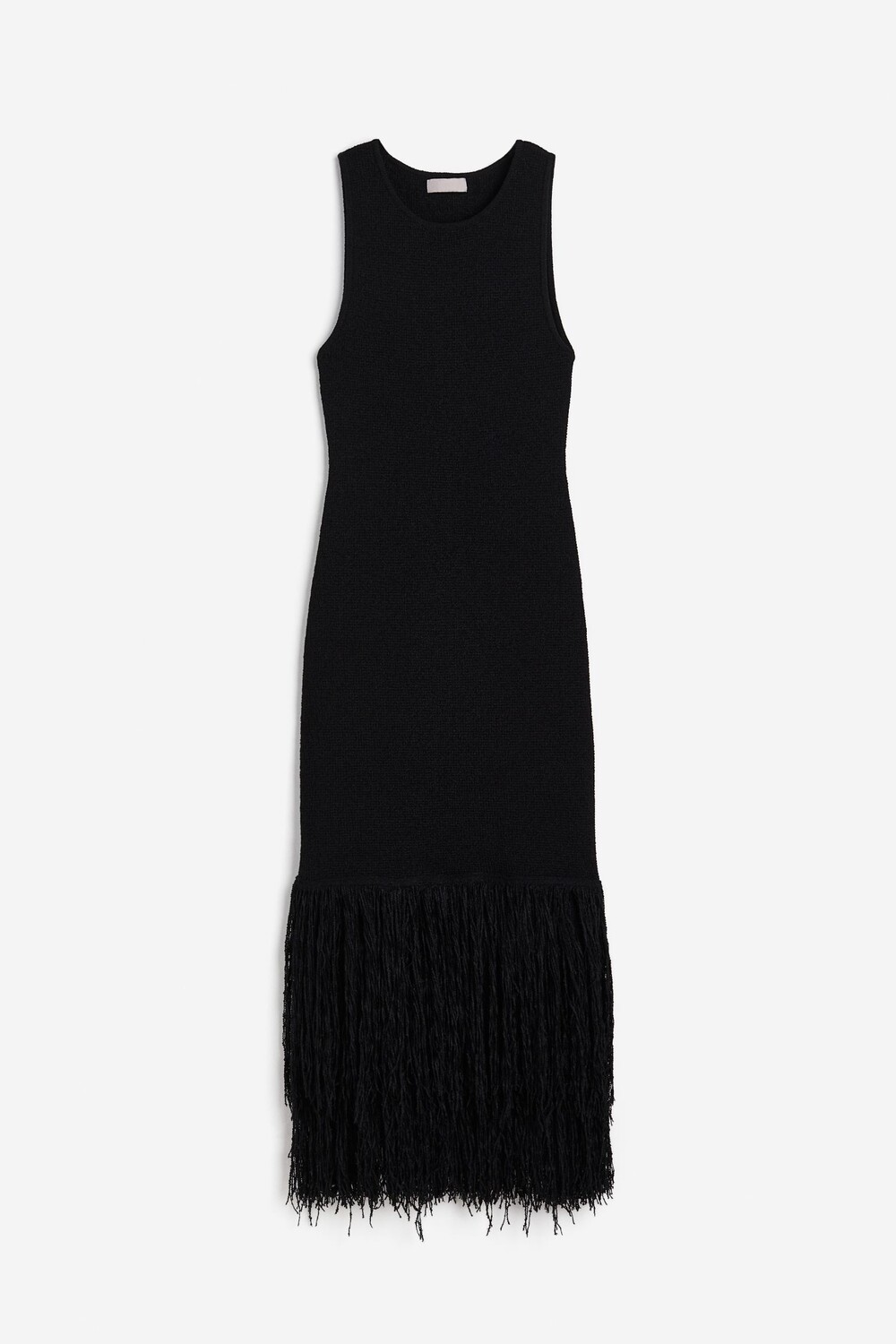 

Платье H&M Fringe-trimmed Knit, черный