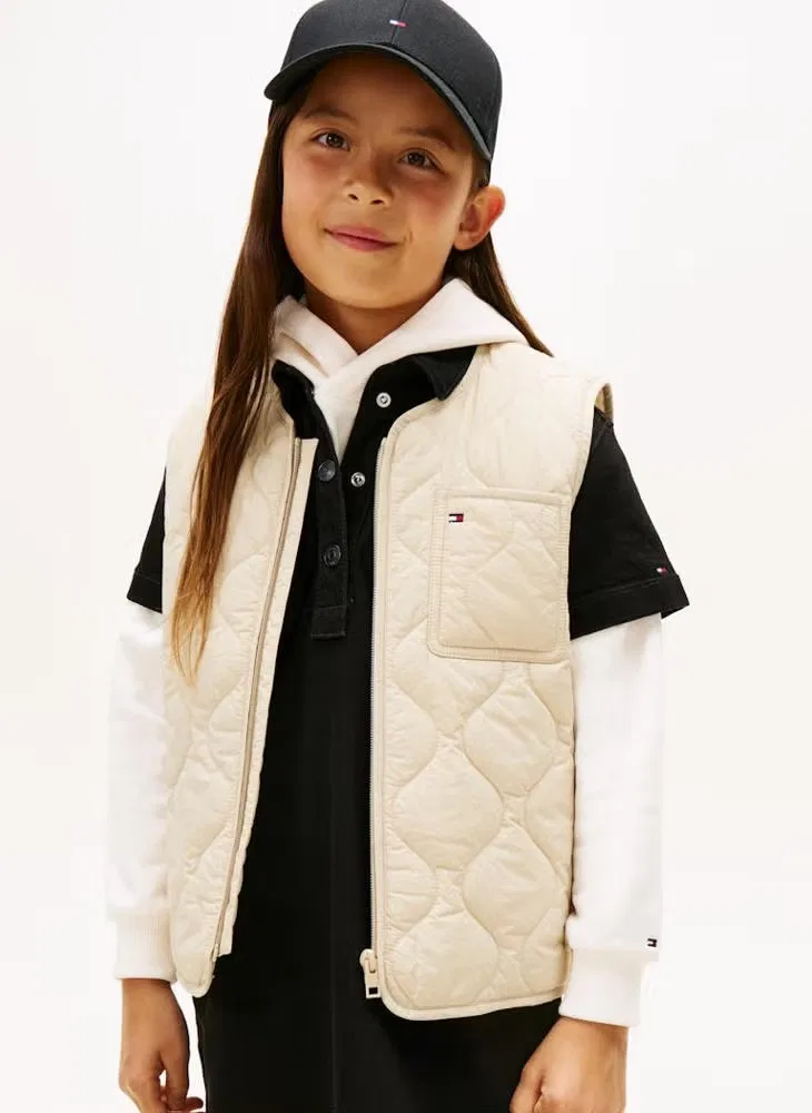 Жилет стеганый легкий Tommy Hilfiger, песочный