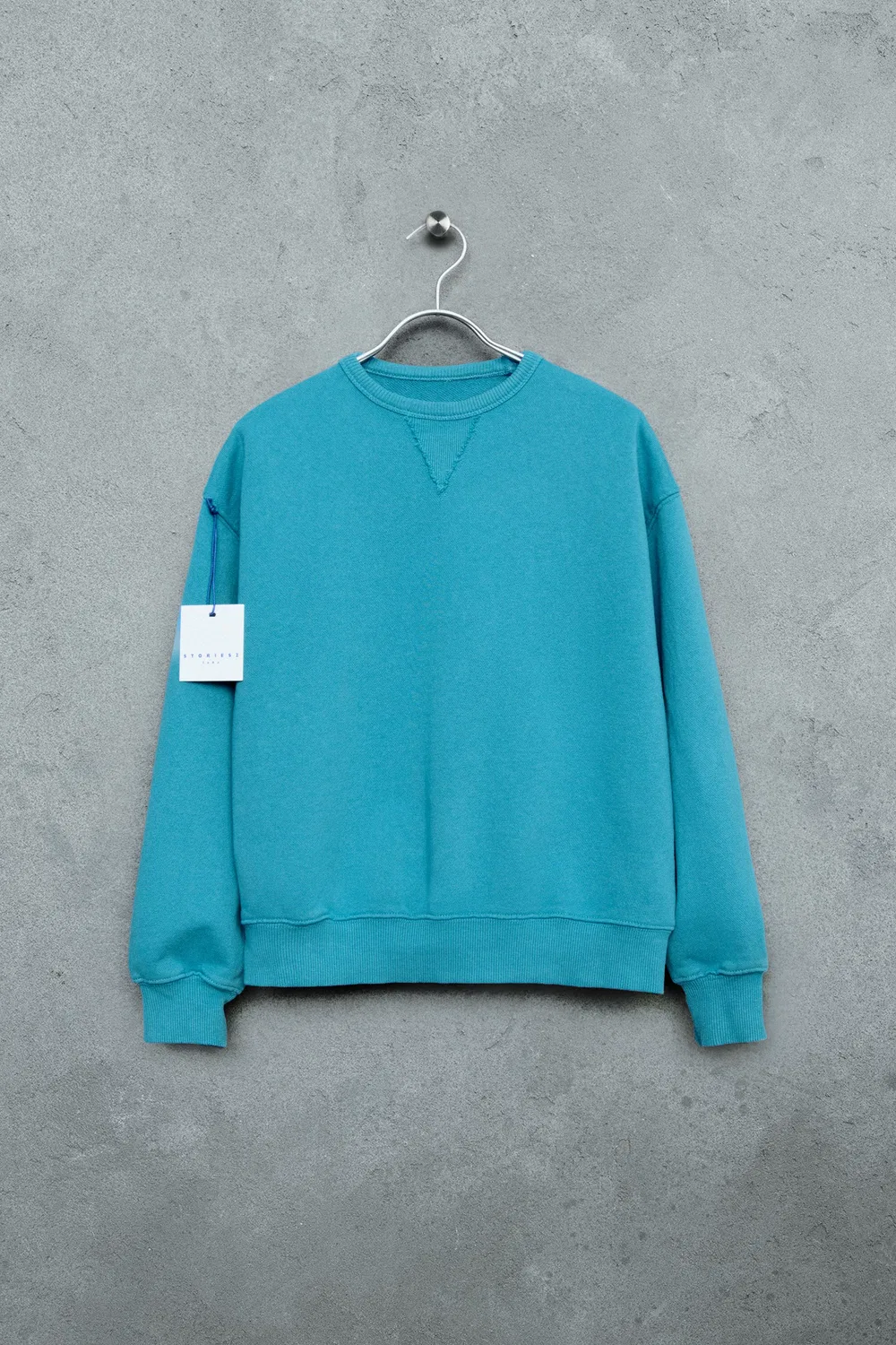 STORIESZ - Плюшевая толстовка с круглым вырезом ZARA, Light Blue
