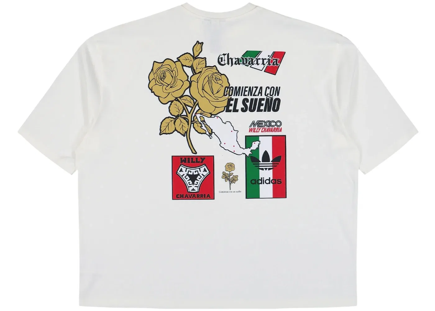 Мужская футболка с принтом Adidas x Willy Chavarria WC Merch Tee, White — фото 2