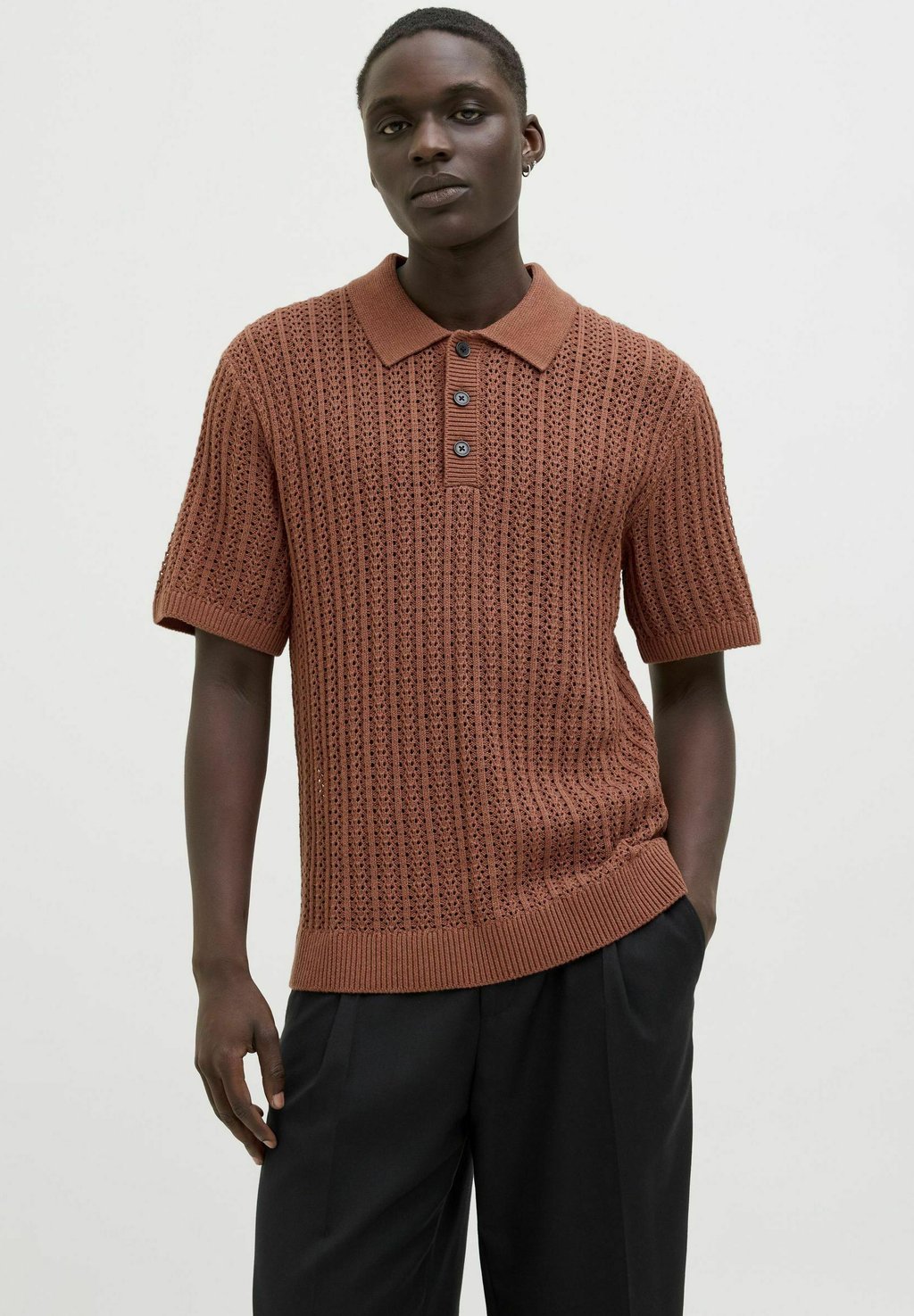 

Рубашка поло JPRCCJOEL Jack & Jones PREMIUM, темно-красный