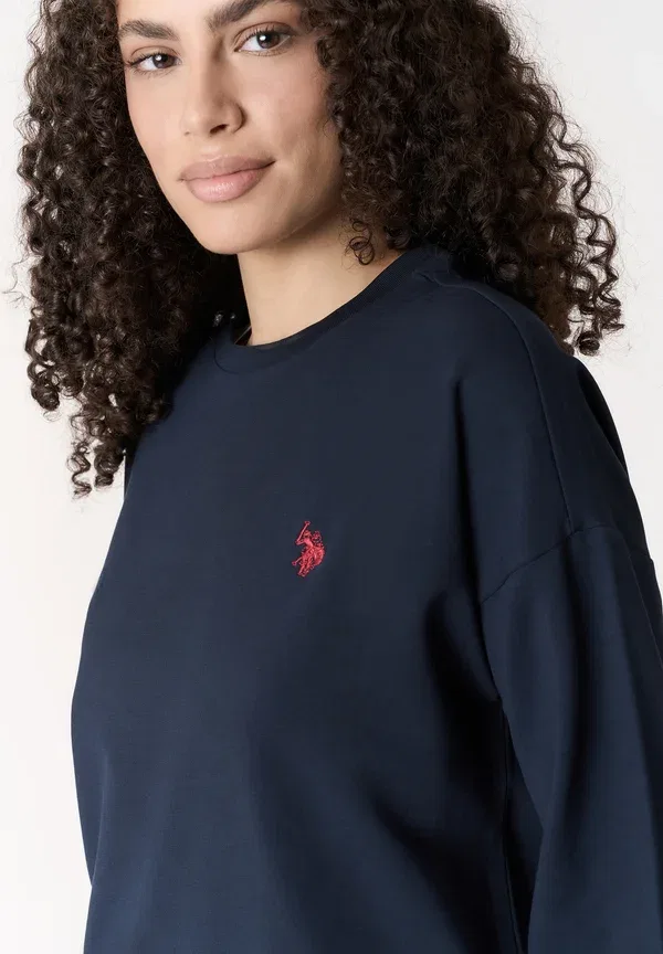 Свитшот Loose Fit Sweatshirt U.S. Polo Assn., синий — фото 4