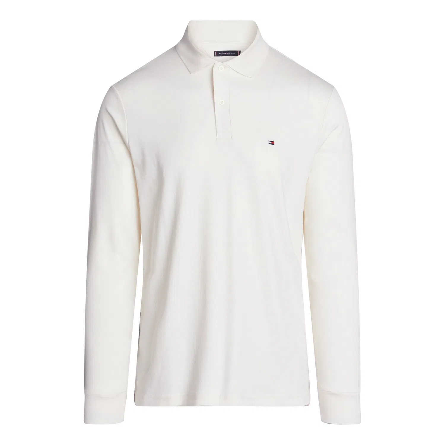 Мужское поло с длинным рукавом из джерси Tommy Hilfiger, Ivory Petal — фото 4