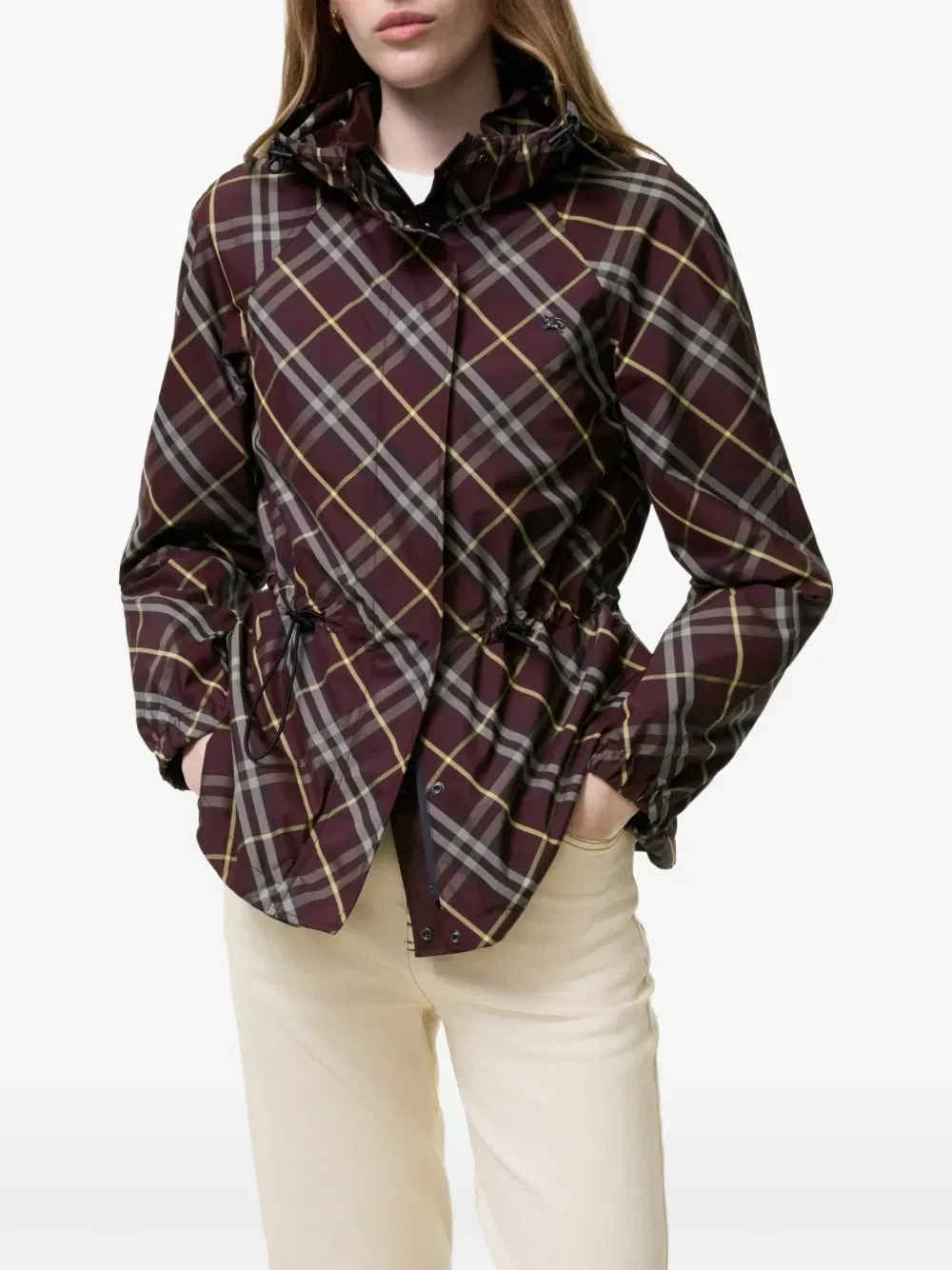 Двусторонняя куртка с капюшоном Burberry, коричневый — фото 3