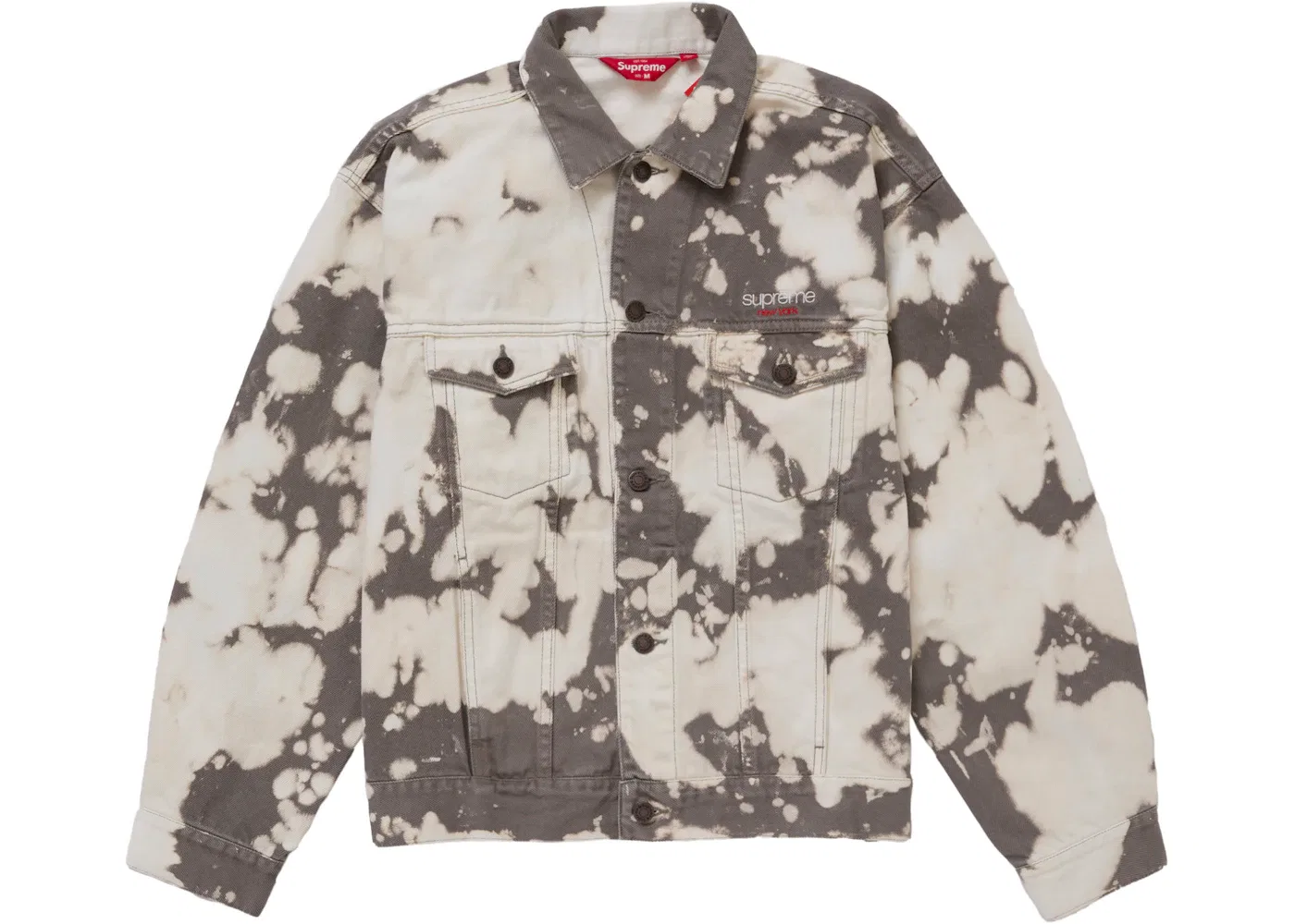 Мужская джинсовая куртка Supreme Bleached