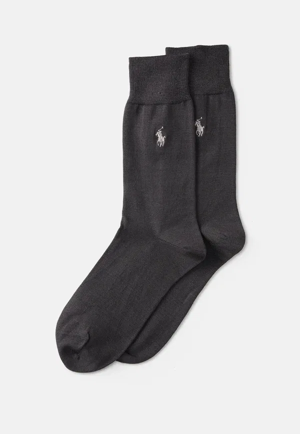 Носки комплект 2 пары из хлопка Crew sock 2 pack Polo Ralph Lauren, Dark Grey, темно-серый