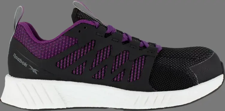 

Кроссовки wmns fusion flexweave work 'black purple' Reebok, черный