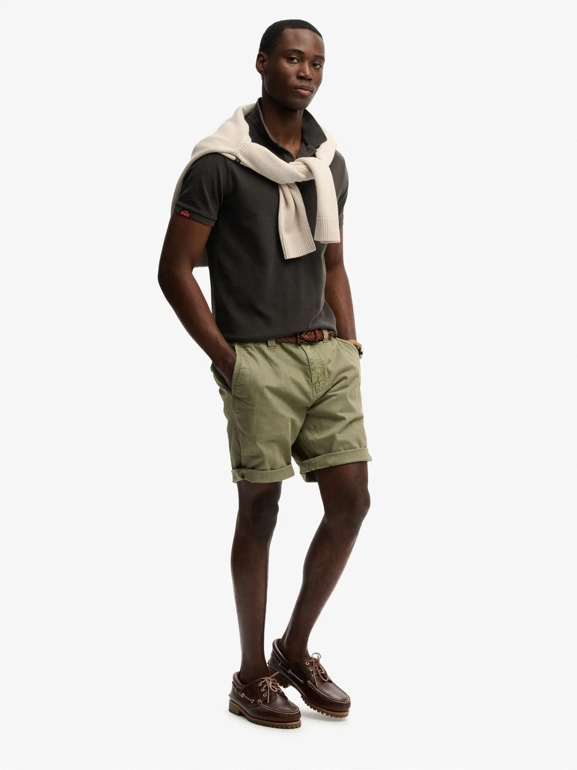 Шорты чинос Utility Superdry, зеленый — фото 2