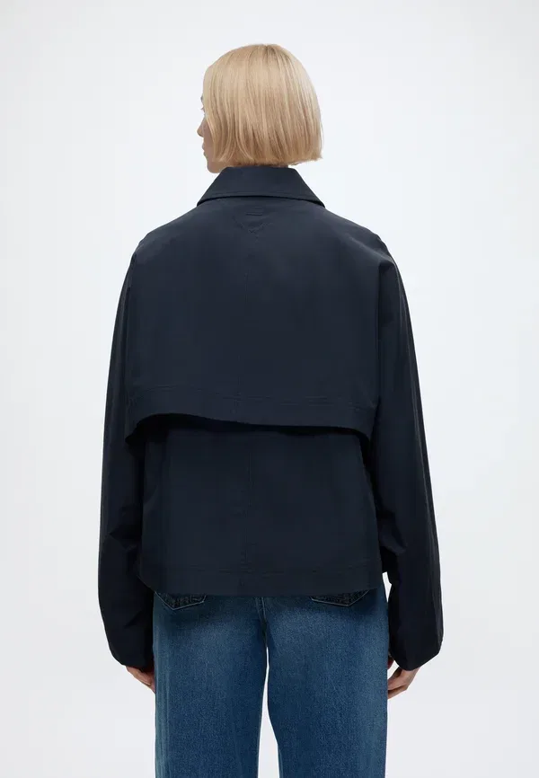 Куртка из хлопка и полиамида Cotton short jacket Tommy Hilfiger, Dark Night темно-синий — фото 3
