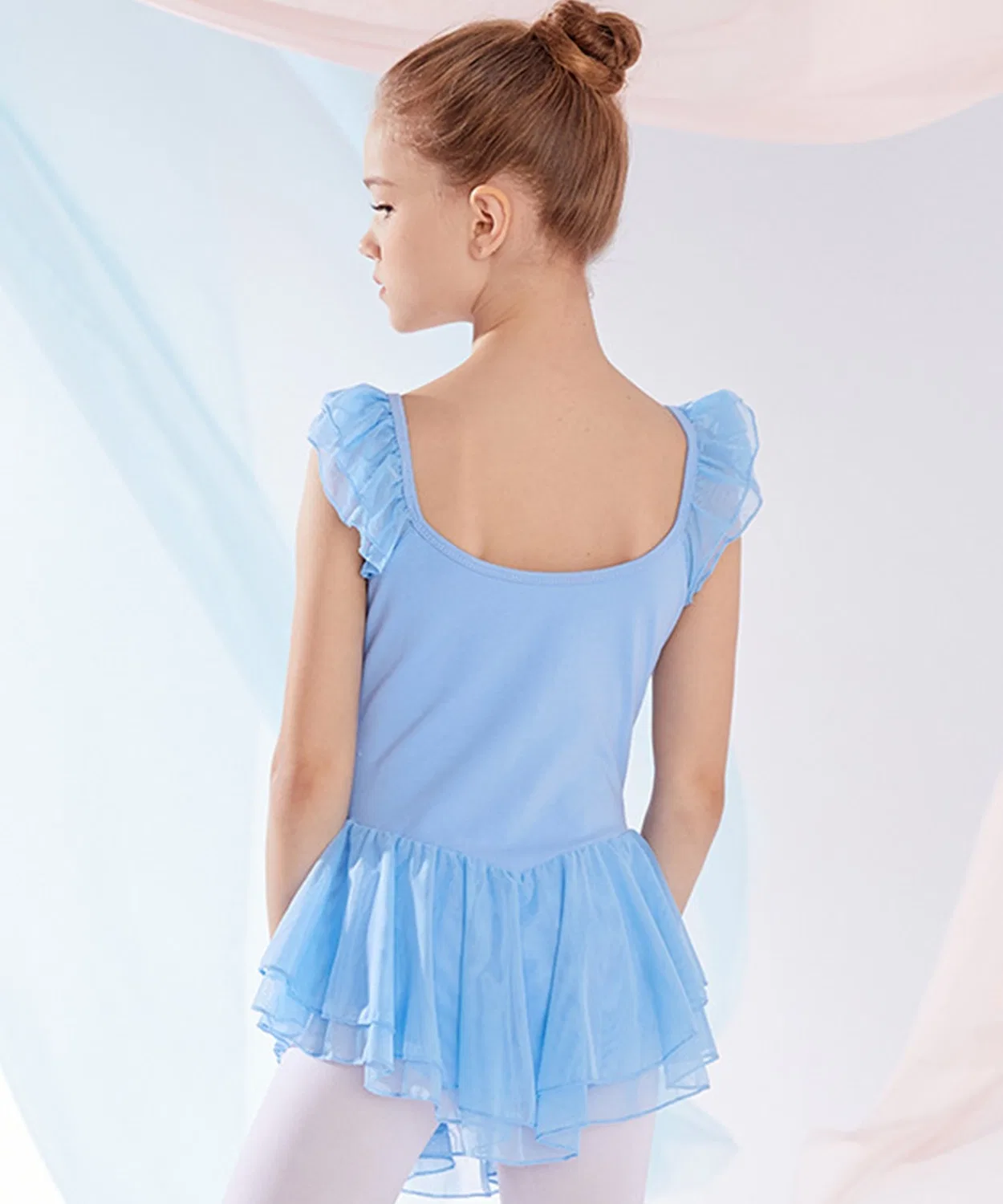 Детский купальник для девочек с фриллами DAY CLOSET, Blue