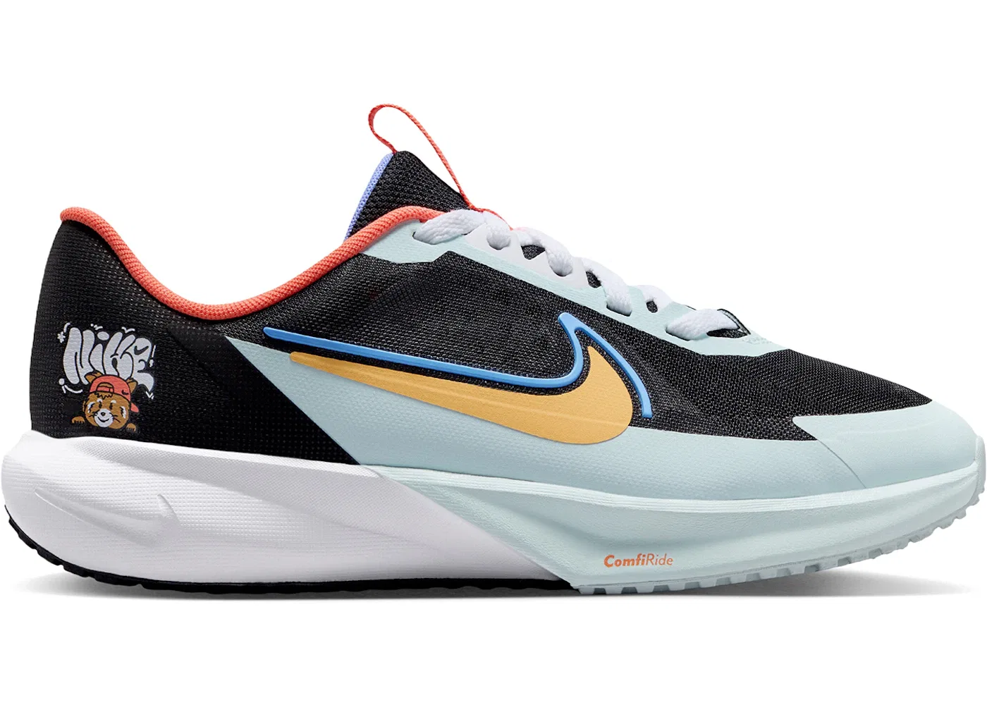 Детские кроссовки беговые Nike Sonic Fly Nike, Black/White/Glacier Blue/Topaz Gold