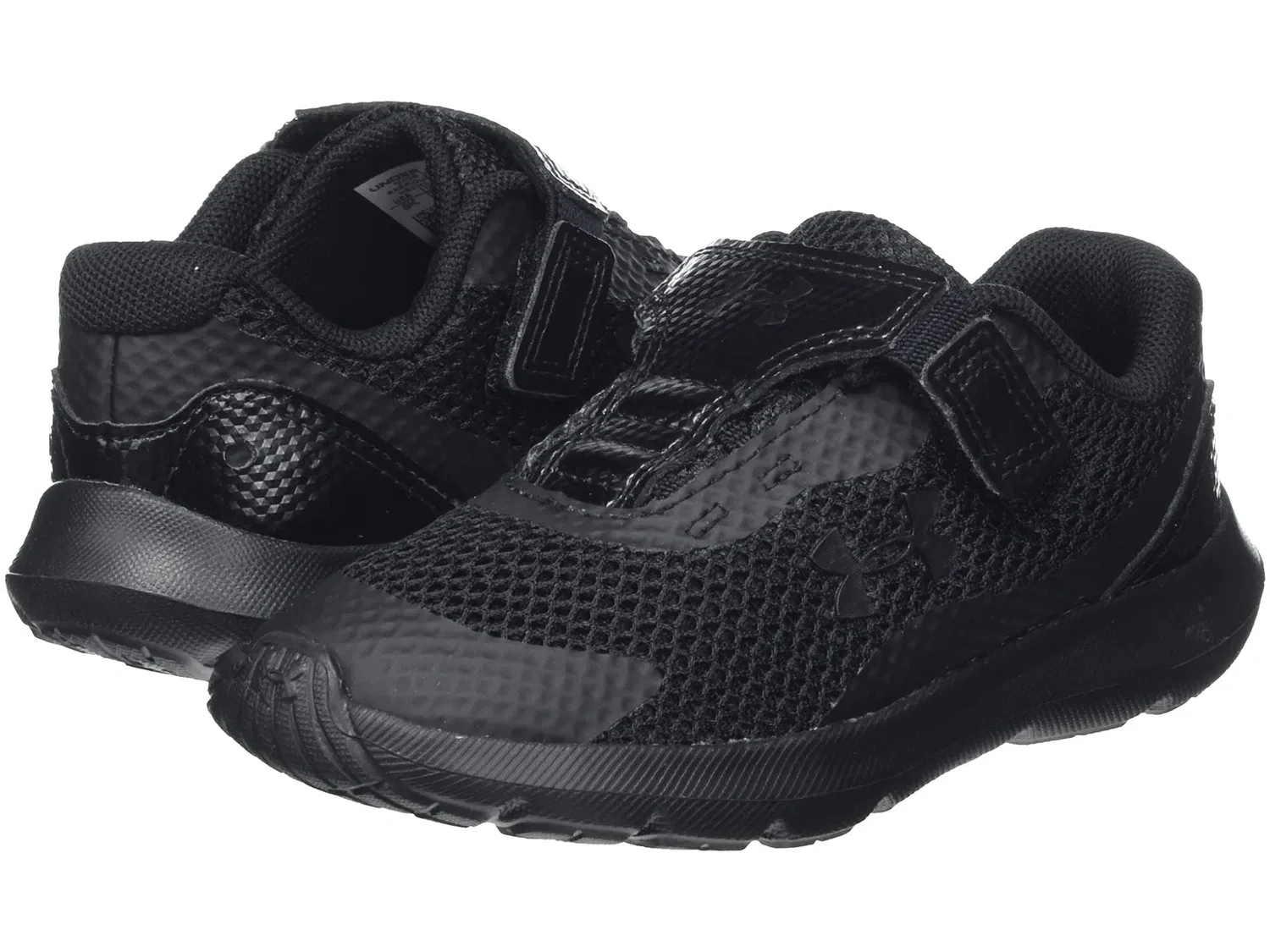 Детские кроссовки для мальчиков с сетчатым верхом Under Armour, Black — фото 2
