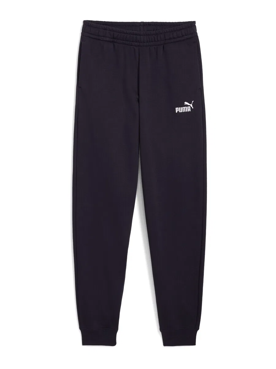 Спортивные брюки PUMA Tapered Workout Pants 'ESS No. 1' темно-синего цвета
