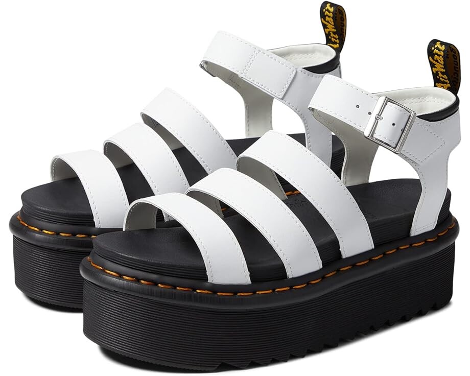 

Туфли Dr. Martens Blaire Quad, цвет White Hydro Leather
