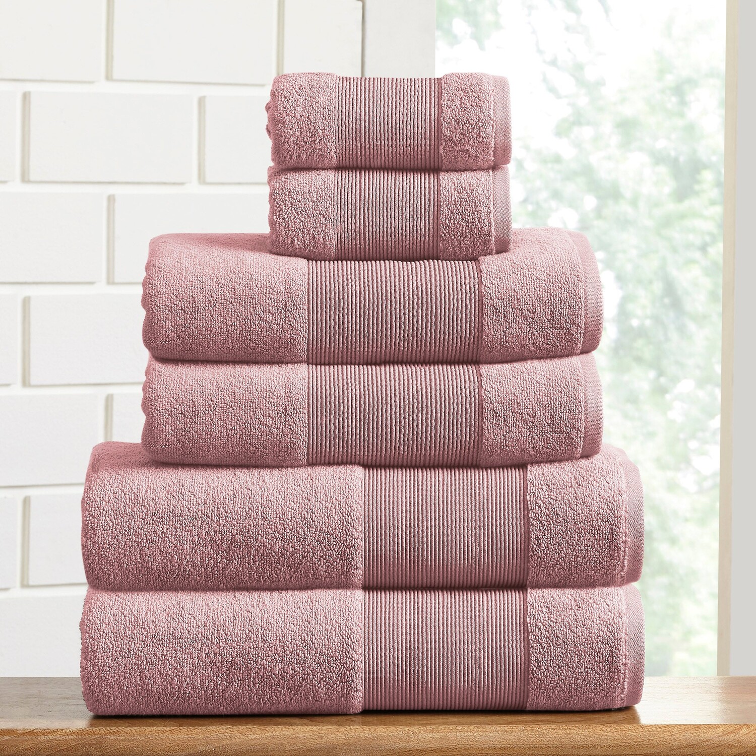 

Набор полотенец Modern Threads Air Cloud, 6 предметов, цвет Pink