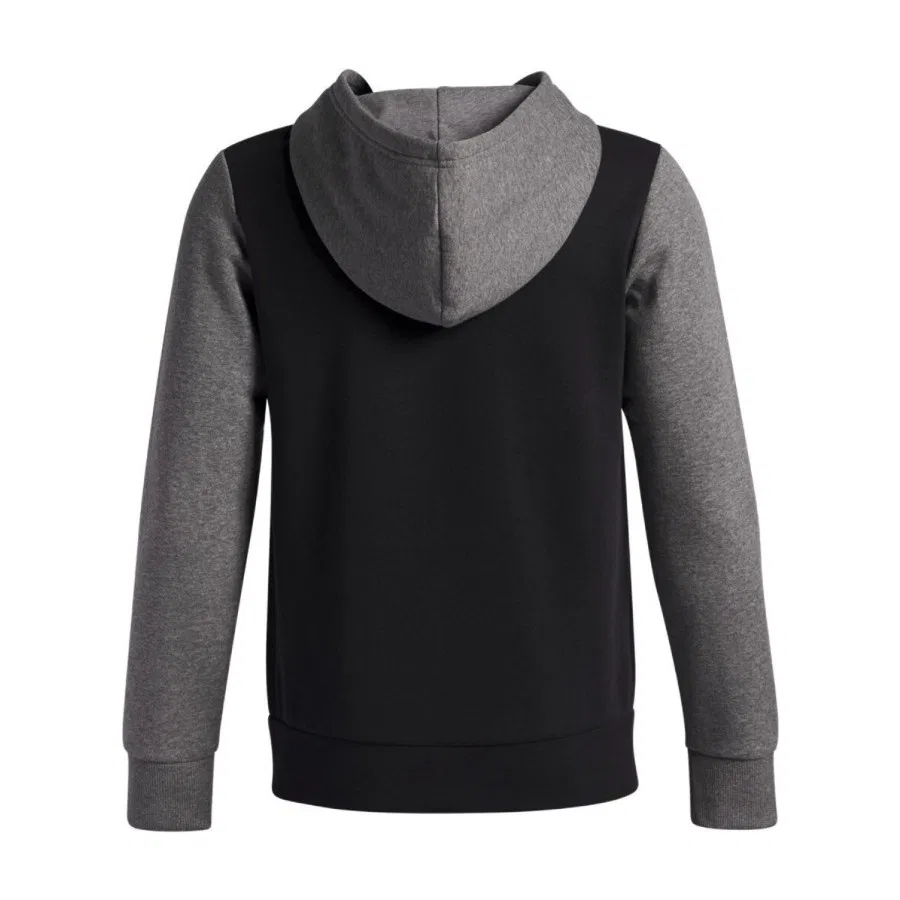 Детский свитшот с капюшоном Rival Flc Under Armour, Черно-серый — фото 2