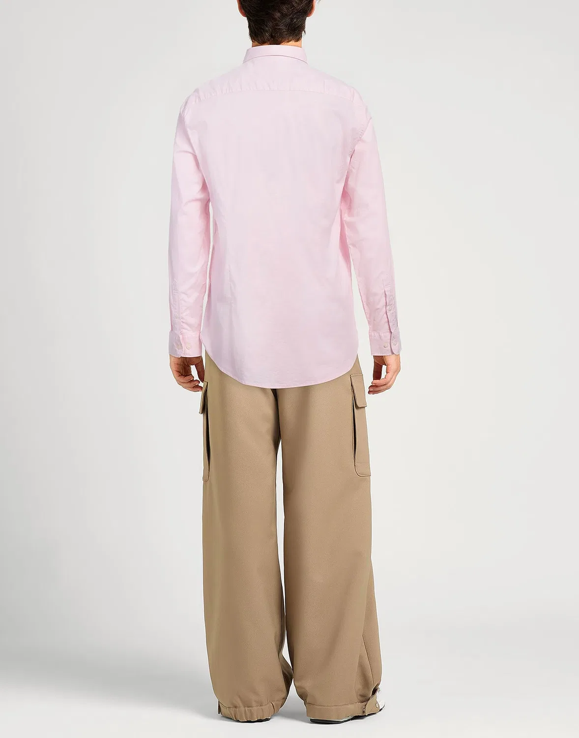 Мужская приталенная рубашка с вышитым логотипом Tommy Hilfiger, Light Pink — фото 3
