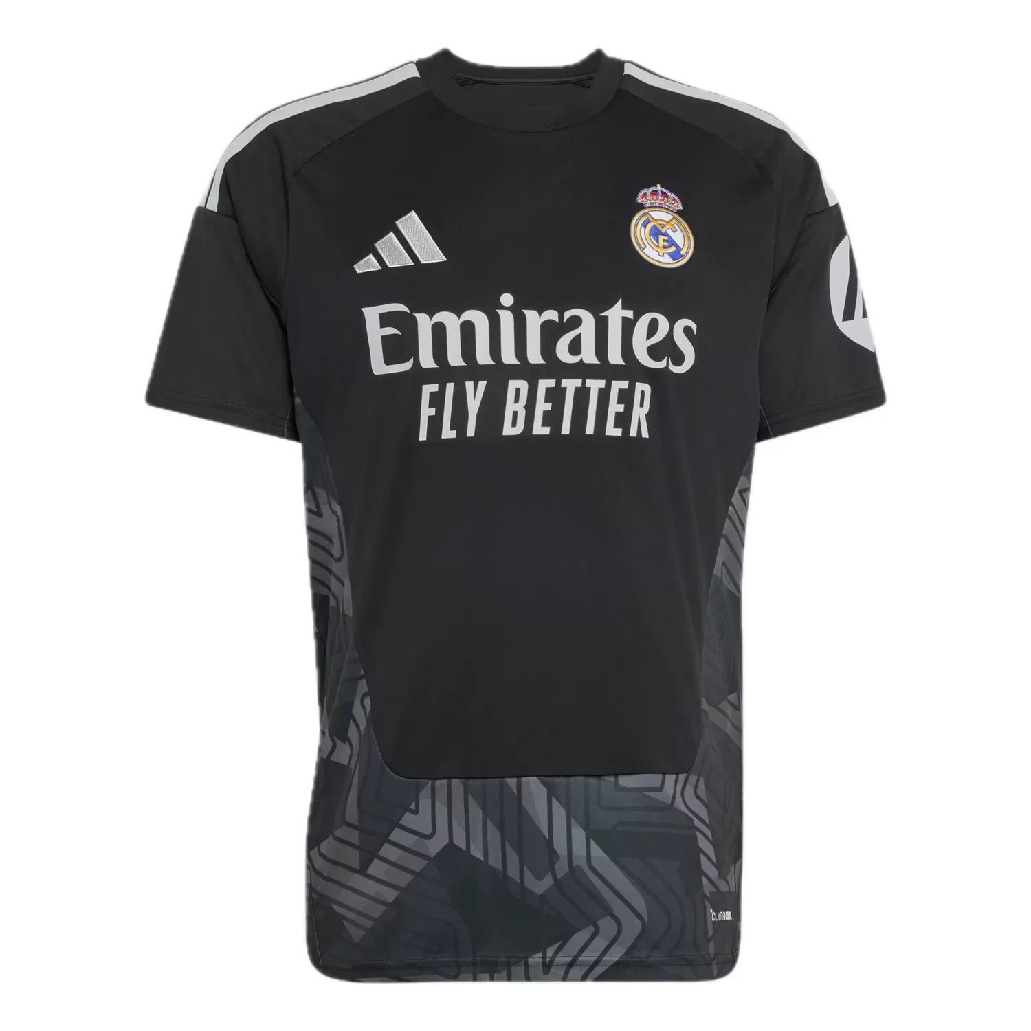 Мужские шорты с принтом Real Madrid 26/27 Home Goalkeeper Jersey Asia Sizing Adidas, черный