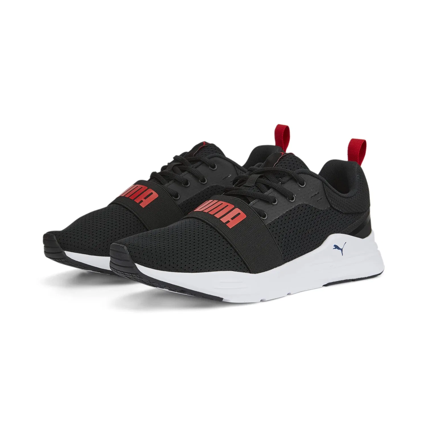 Детские кроссовки для мальчиков с сетчатым верхом PUMA Wired Run Jr PUMA, Черный — фото 2