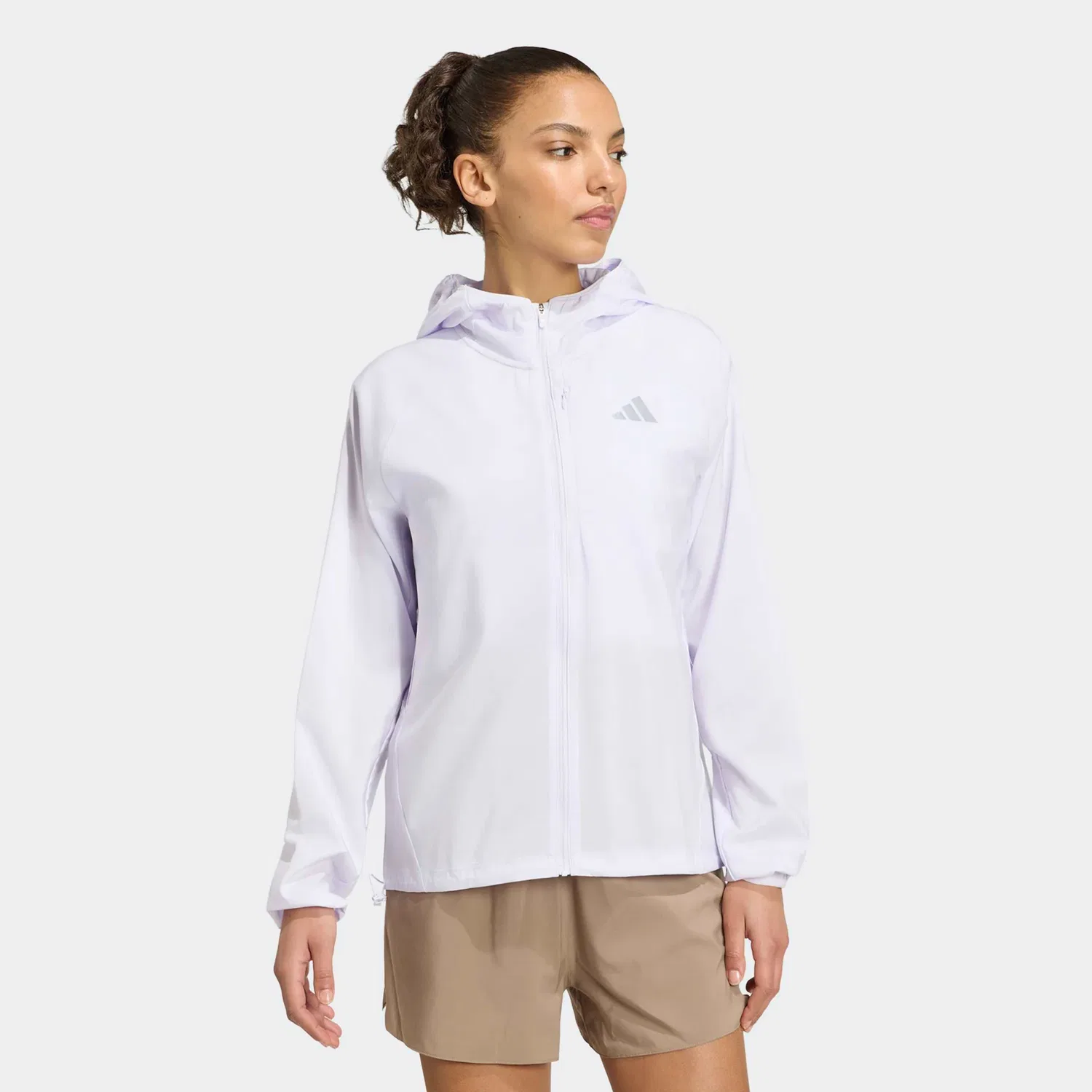 Женская куртка для бега с капюшоном Adidas Performance, Frozen Purple