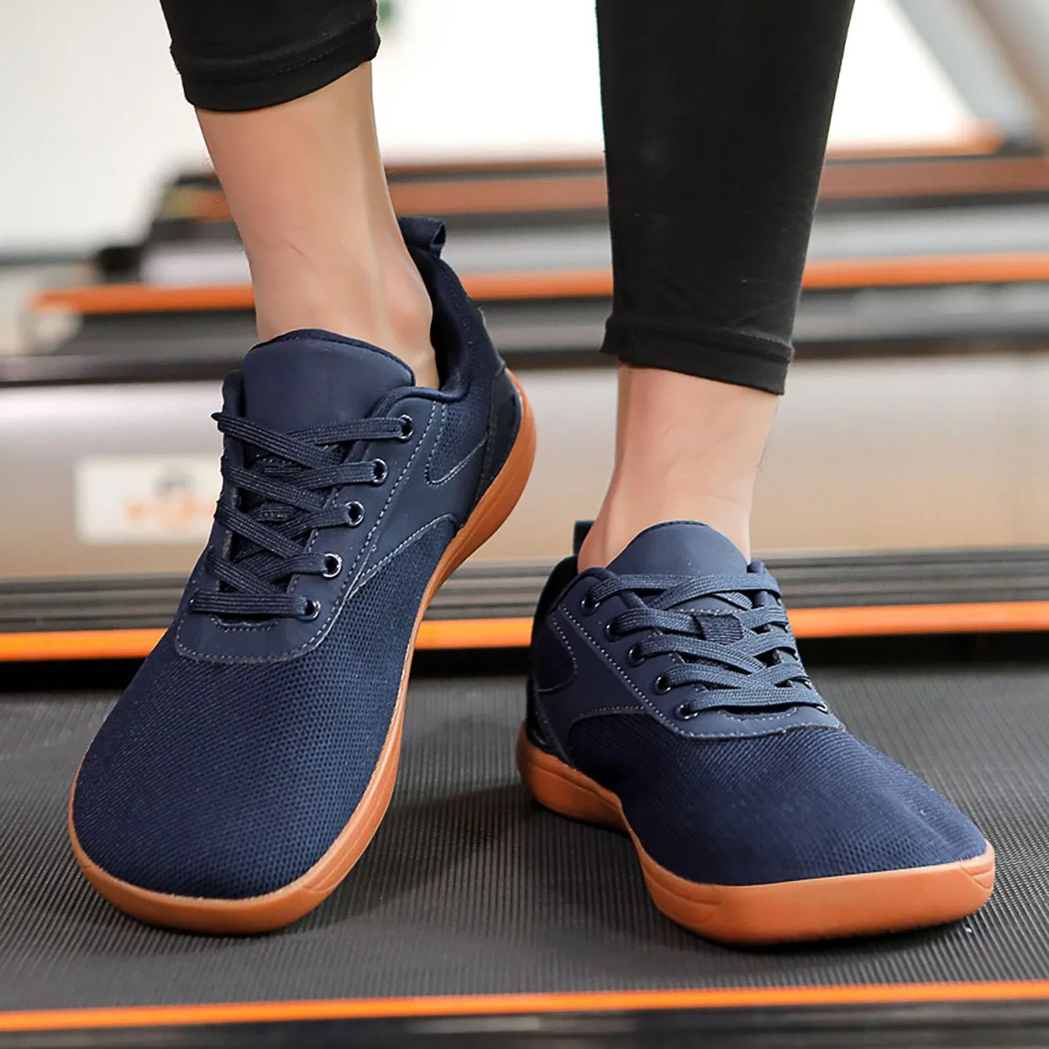 Детские минималистичные кроссовки для бега по бездорожью Unisex Wide Barefoot Shoes Minimalist Shoes, 01 Dark Blue — фото 2