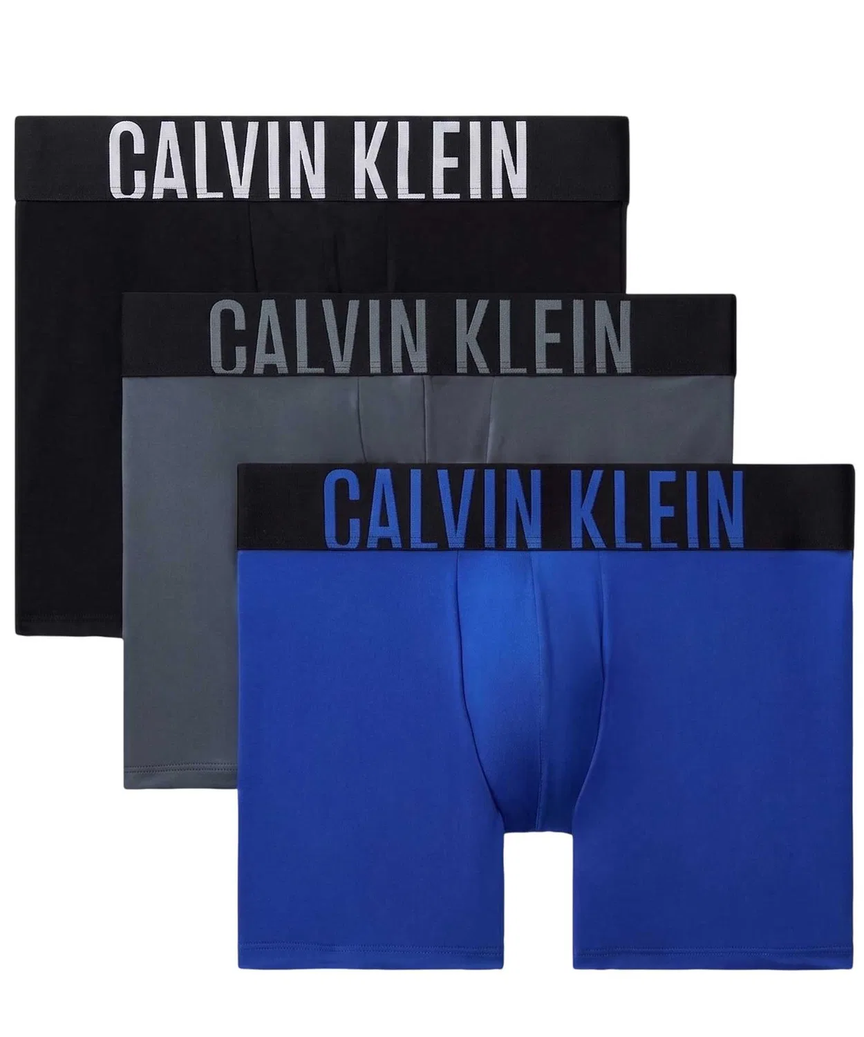 Мужские трусы-боксеры с низкой посадкой, комплект из 3 штук Calvin Klein, Blue