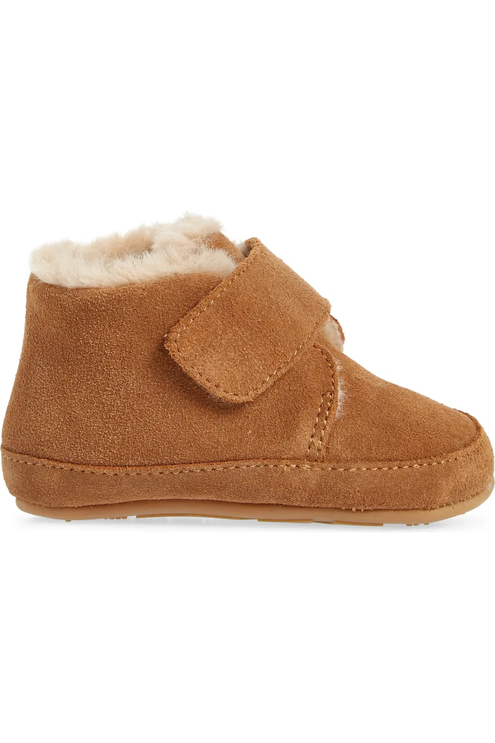 Детские ботинки водонепроницаемые с подкладкой из искусственного меха Shloofy OLD SOLES, Tan Suede — фото 3