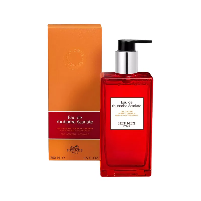 Гель для душа с ароматом Crimson Fire Ginseng, HERMES, 200 мл, Красный — фото 3