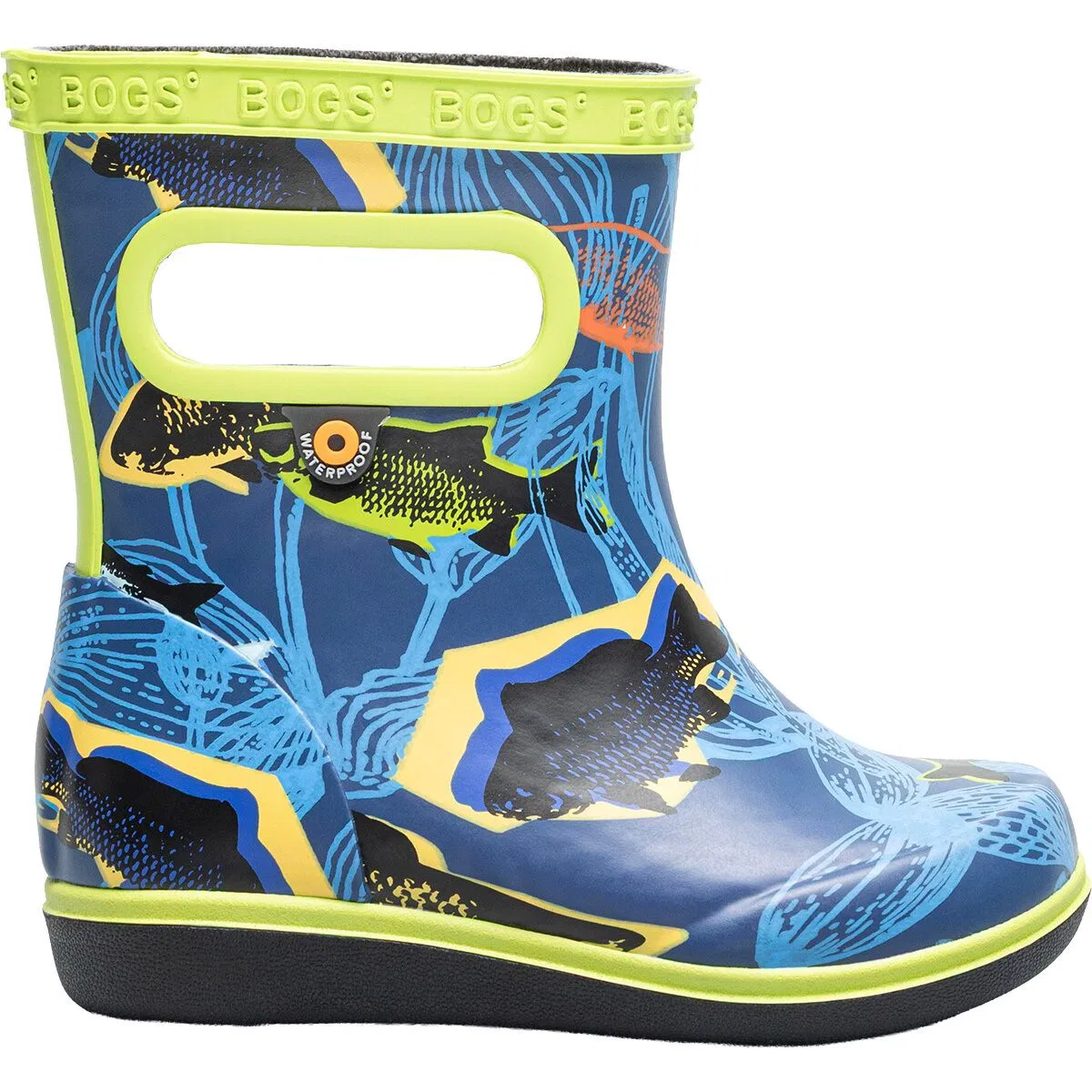 Детские сапоги резиновые Skipper II Fish Bogs, Navy Multi/Fish
