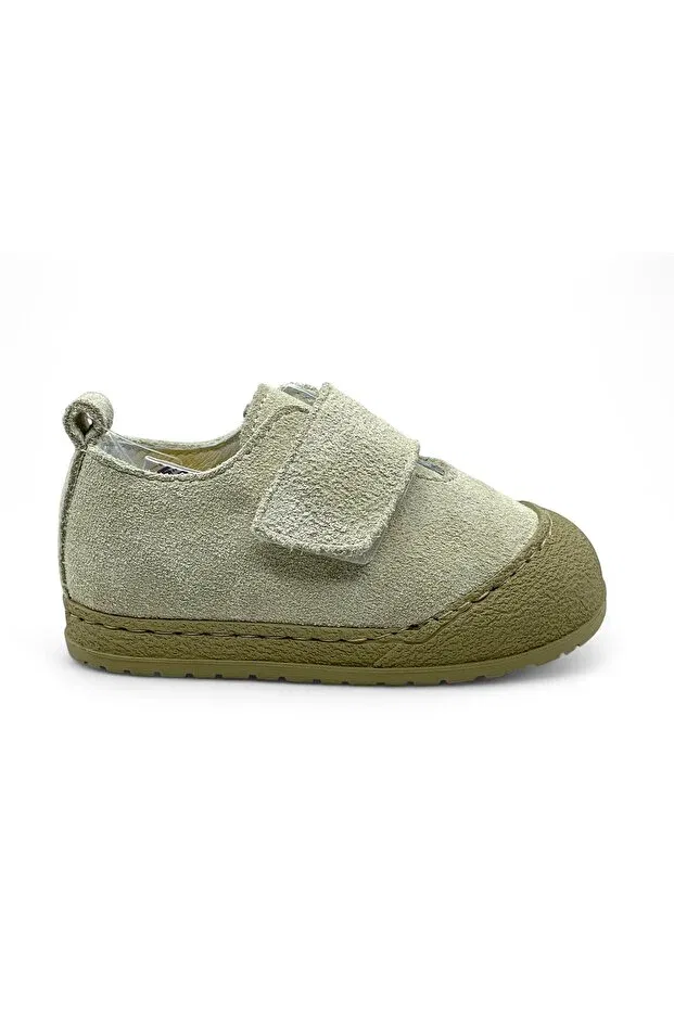 Детские повседневные туфли на плоской подошве из натуральной кожи Happy Walk, Beige — фото 2
