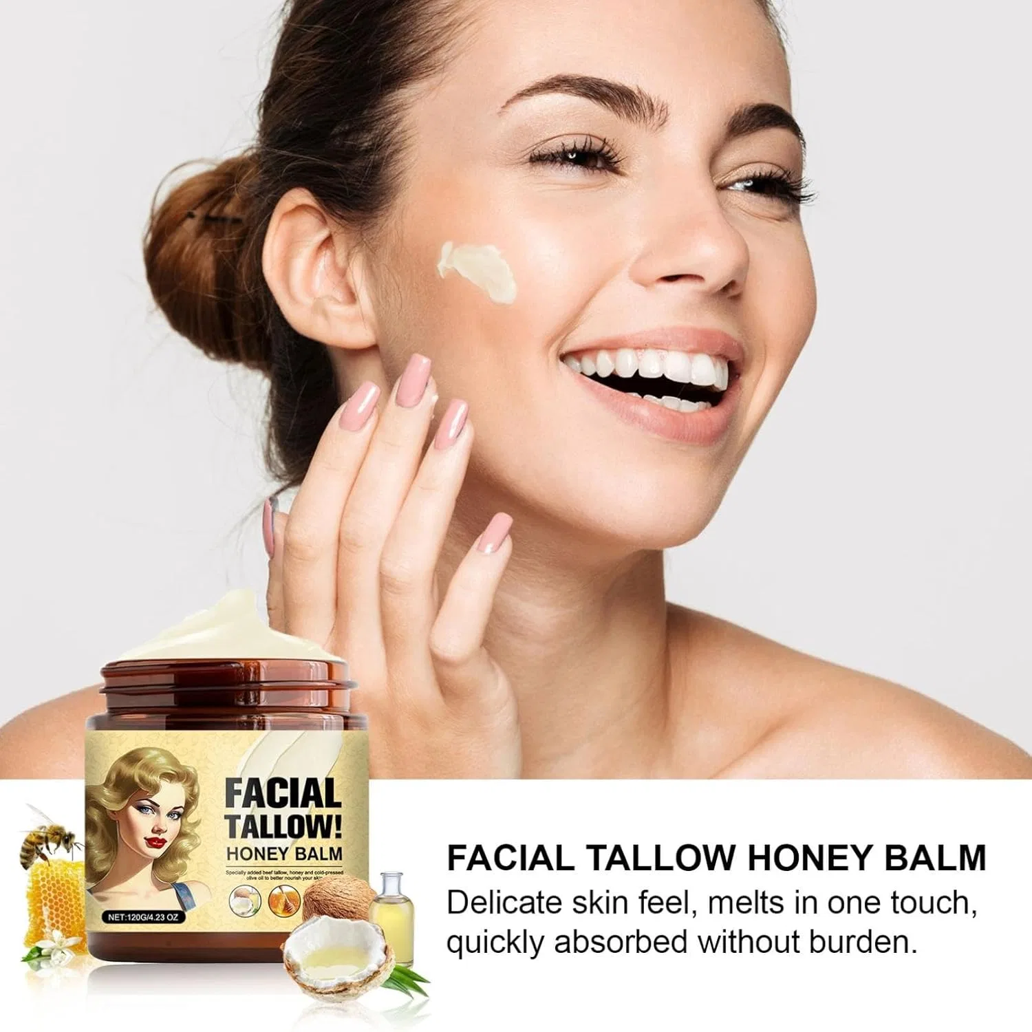 Крем для лица и тела Honey Balm, 120 г, 1 шт Generisch — фото 4