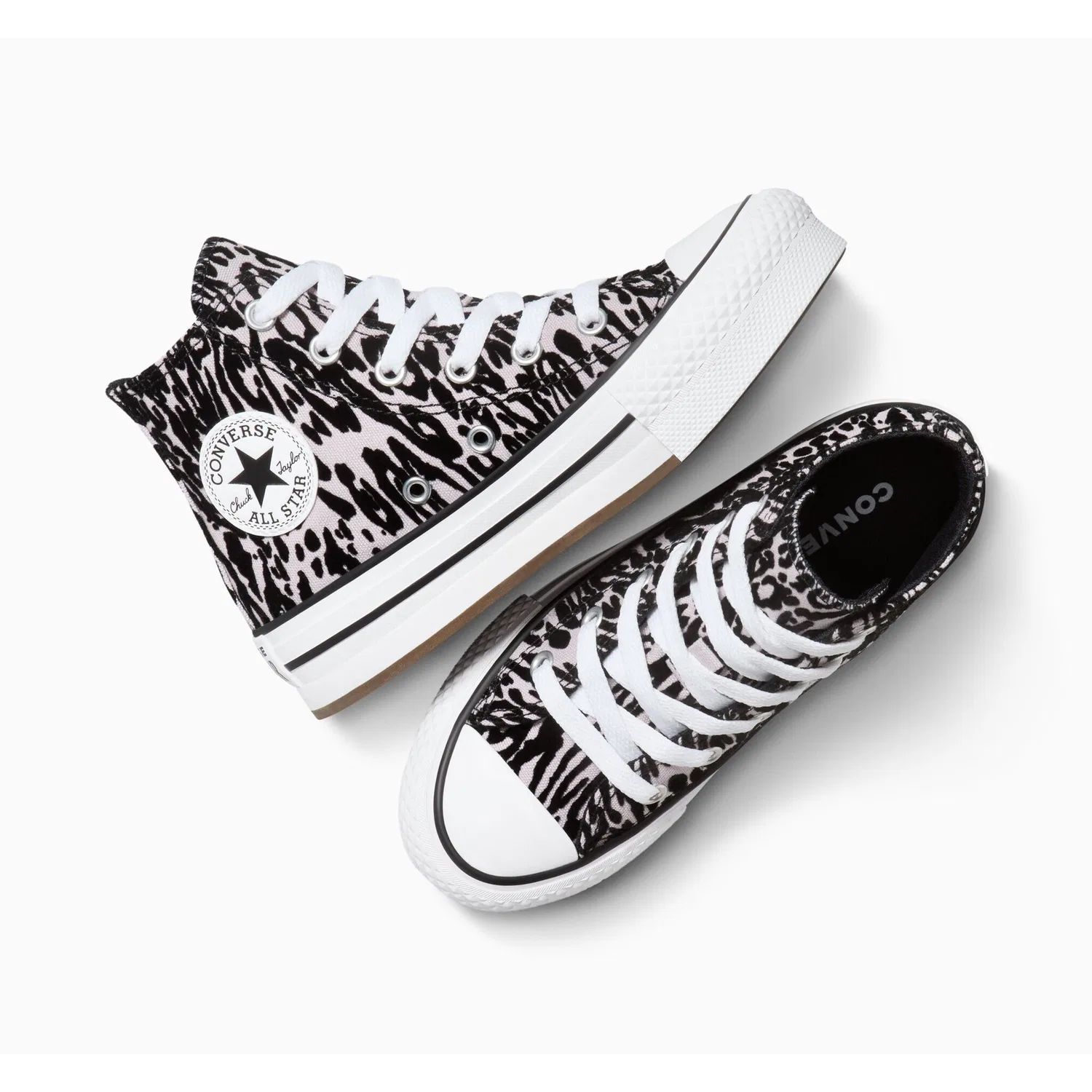 Детские кеды на шнуровке Converse, Frozen Thistle/White/Black — фото 4