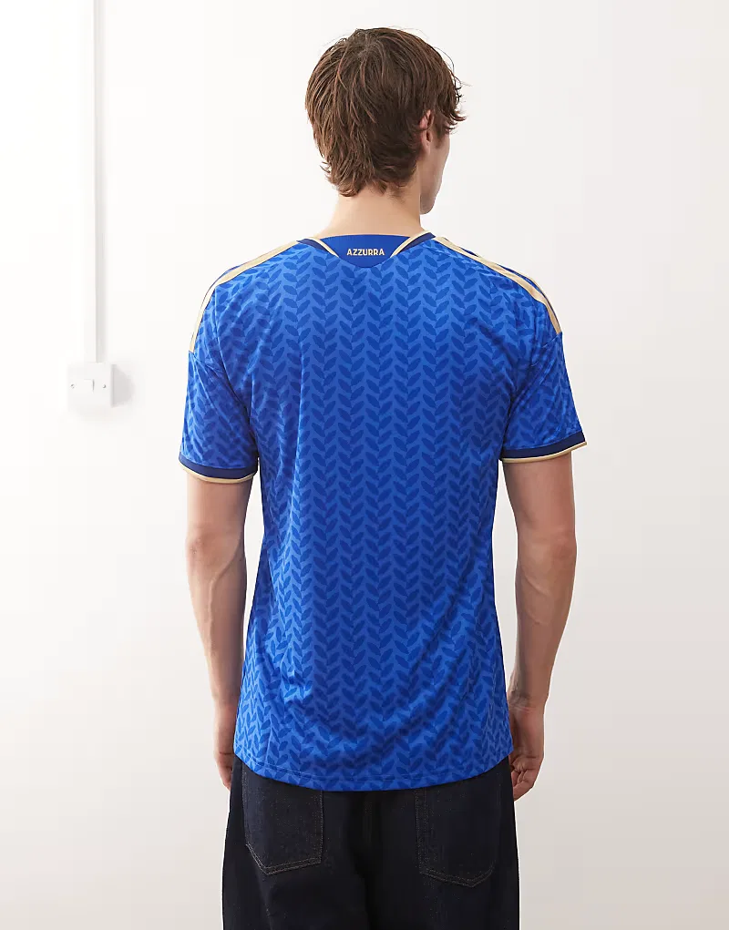 Домашняя футболка Adidas сборной Италии на Чемпионат мира 25/26, синяя — фото 3