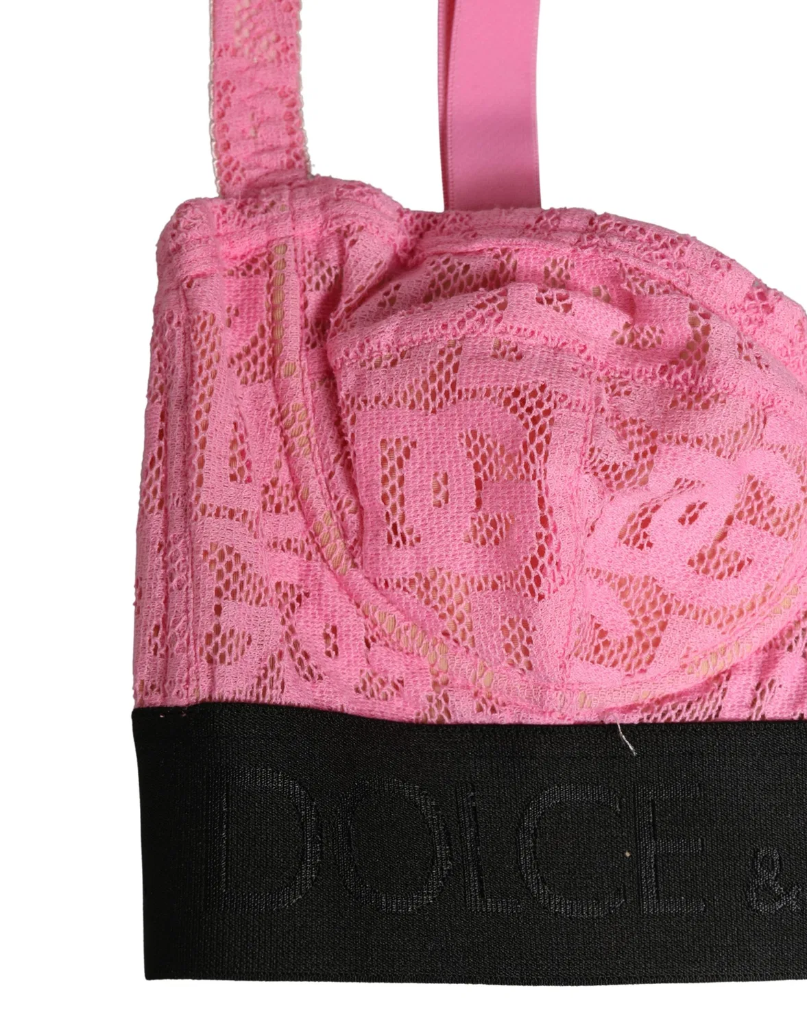 Женское бюстгальтер балконет с полупуш-ап чашками Semi-Pad Underwire Balconette Bra Dolce & Gabbana, Pink